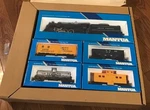 1986 Mantua Blue Box Ho Elctrc Train Set W/ Union Pacific Engine No 311-03 Comp. Fixed Price $150.00.