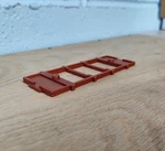 ON30 Scale 18 Foot #8 Flat Car Underframe. No Trucks/couplers. 3D Printed. New!. Fixed Price $9.00.