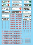 Microscale 60-97 Union Pacific Up Billboard Safety Slogans Cabooses Decals. Fixed Price $10.99.