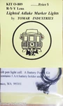 Tomar Industries #O-809 Lighted Adlake Marker Lights R-y-y (bulb Lighting). Fixed Price $28.99.