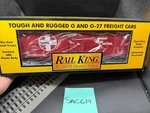 Mth Rail King Santa Fe Red & Black Semi-scale Car RK-7406L O-scale W/box. Fixed Price $20.99.