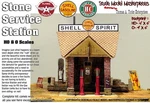 Stone Service Station Shell Oil Kit Scale Model Masterpieces/yorke O/1;48 *new*. Fixed Price $242.54.