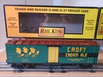 Mth Croft Cream Ale Rail King 30-78131 Modern Reefer Car Boston Mass Cca 3311. Fixed Price $57.50.
