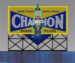 Miller Engineering Ho & Champion Spark Plug Neon Animated Billboard 5071. Fixed Price $43.96.