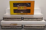Mth 30-68225 Gauge Burlington 4-CAR 60' Streamlined Passenger Set Ln/box. Fixed Price $166.39.