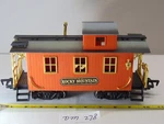 Vintage Denver Express Caboose Train Rocky Mountain Scale New Bright 1986. Fixed Price $14.99.