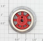 Lionel SLS-257-6 Gauge Red 8-SPOKED Wheel With Side Rod Boss (12). Fixed Price $67.20.