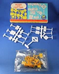 Plasticville O-O27 #1405-79 Railroad & Street Signs Complete -box. Fixed Price $38.00.