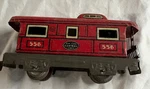 Marx Prewar Gauge #556 New York Central Red Caboose Tin Litho TRAIN6. Fixed Price $28.60.