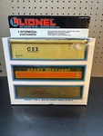 Lionel 6- 12826 Intermodal 3 Pack & 027 Gauge Box Cars. Fixed Price $29.00.