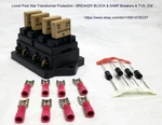 Lionel Post War Transformer Protection Block & 5AMP Breakers Tvs -zw. Fixed Price $44.95.
