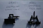 Lionel 600-9120-007 6106308-015 610-6308-025 Front Trailer Bracket Rear Chock M. Fixed Price $13.00.