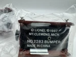 Lionel 6-2283 Diecast Illuminated Bumpers Set Of Two New 0/027 Boxed H1A. Fixed Price $26.99.