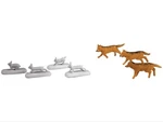 Lionel 6-24252 Scale The Polar Express Wolves And Rabbits Animal (pack Of 7). Fixed Price $16.99.