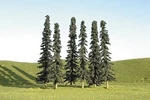 Bachmann 8''-10'' Conifer Trees (3/PK) Scale Model Railroad Scenery #32203. Fixed Price $24.50.