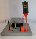 Lionel Gauge Operating Fueling Station Animated #6-12701 New Box -no Figure. Fixed Price $42.50.