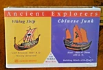 Glencoe #3301 Viking Ship & Chinese Junk Plastic Model Kit,(new Sealed Box). Fixed Price $10.98.