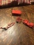 O/s Plasticville #1302 Farm Implement Red -green Parts Missing . No Box. Fixed Price $65.00.