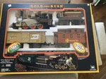 Vintage Gold Rush Express G-scale Train Set By New Bright No. 186. Fixed Price $50.00.