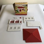 Vintage Plasticville Fire House With Box 1607 100. Fixed Price $15.00.