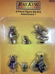 30-11074 Mth O-scale 6-PIECE Figure Set #12 Assortment. Fixed Price $19.00.