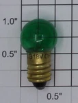 Lionel 432G 18 Volt Screw Base Transparent Green Large Globe Light Bulb (12). Fixed Price $8.40.