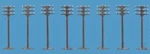 Telegraph Poles (X8) Model Scene 5182. Fixed Price $15.17.