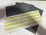 Scale Roads Model Train Scenery Sheets No Passing Yellow Town - 4. Fixed Price $17.99.