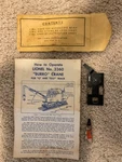 Lionel #3360 Burro Crane Envelope With Parts. Fixed Price $20.00.