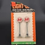 (b) Life-like Ho Scale # 01205 A&p Lighted Sign New Old Stock Factory Sealed. Fixed Price $12.99.