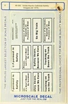 Microscale Decals #48-292 Union Pacific Caboose Safety Slogans #2 1970+. Fixed Price $5.25.