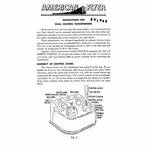American Flyer Dual Control (30B) Transfor M3177 Instructions Gauge Copy. Fixed Price $9.99.