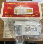 O/s Plasticville King Dist.- #0300 Corner Store News Stand Grey Sealed. Fixed Price $65.00.