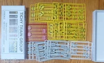 Tichy Train Group #2079 Sign Assortment (128 Pcs.) Plastic Parts (o Scale). Fixed Price $54.40.