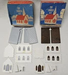 Vintage Plasticville Lot Toy Church Kit CC-7 Marbled Brown/gray/white 100% Cib. Fixed Price $27.96.