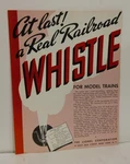 Lionel Last Real Railroad Whistle 1977 Ttos Reprint Catalog W/mickey Mouse. Fixed Price $19.99.