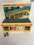 Vintage Plasticville Usa Bachmann Scale Drug Store 1853:179 W/windows. Fixed Price $25.52.