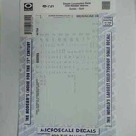 Microscale Decals: Data & Number Boards, Steam Locomotive, Gothic Gold. Fixed Price $8.50.