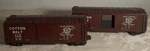 K-line, K751-2071, Two Cotton Belt, Blue Streak Die-cast Box Cars, Pre-owned. Fixed Price $39.00.