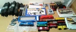 Ho Scale Bachmann Lot GP40 Conrail Track Scenery, Freight Cars & Bridges. Fixed Price $80.00.