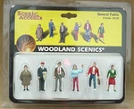Scale General Public Woodland Scenics Train People # 2730. Fixed Price $23.99.