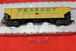 2001821 Peabody Coal Co. 70 Ton 9 Panel Hopper Car 3 Rail New In Box. Fixed Price $91.19.