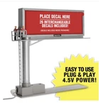 Menards 26 Sign Lighted Billboard Accessory Gauge Scale Road City Slot Car. Fixed Price $54.99.