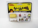 Woodland Scenics A2754 Campers Campsite Tent Fire Hiking Kids Figure Set. Fixed Price $31.99.