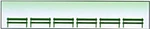 Model Power 6058 And 027 Scale Green Plastic Park Benches (set Of 6). Fixed Price $10.99.