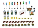 Faller Scale Scenery Accessory Kit Town Accessories Phone Booth/flower Pots. Fixed Price $35.99.