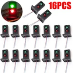 16PC Ho/oo Scale Model Signals 2LIGHTS Train Railroad Led Lamp Green/red. Fixed Price $21.48.