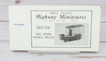 Jordan Highway Miniatures 360-216, 1925 Model Ford Panel Truck, 1/87 Ho Scale. Fixed Price $12.95.