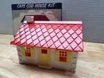 Vtg Plasticville Cape Cod House 1502 89 & Gauge Red White Complete With Box. Fixed Price $12.99.