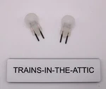 Lionel # 19 14 Volt Frosted Pin Bulbs Pack Of (2) New. Fixed Price $9.50.